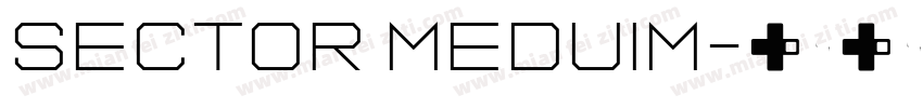sector meduim字体转换